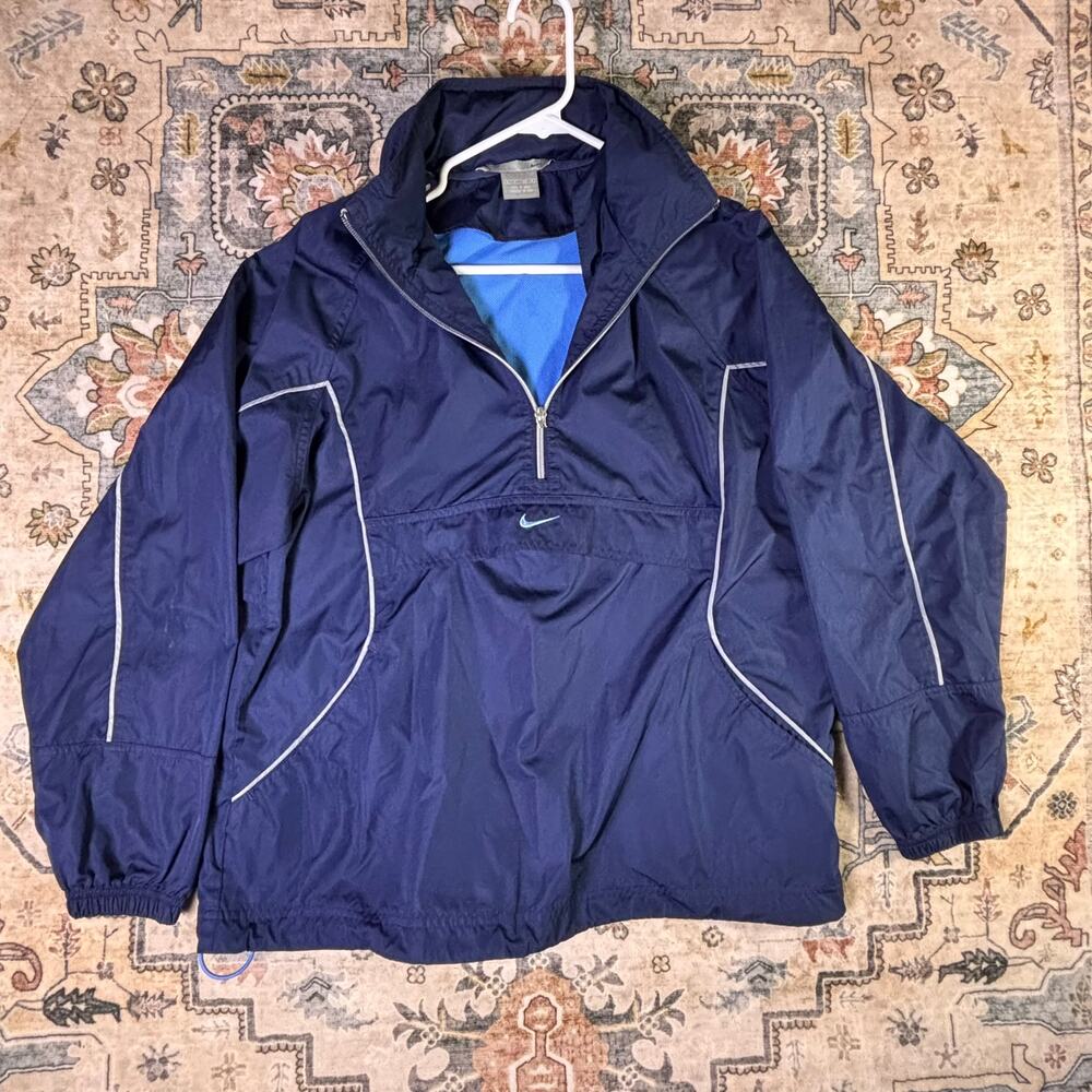 Vintage Y2K Nike pullover windbreaker hoodie jacket men’s early 2000s size S/M
